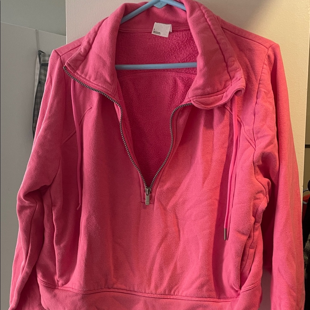 All in Motion Vibrant Pink Fleece Top